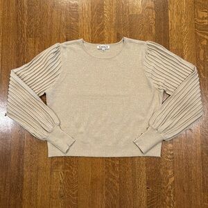 EEUC Nanette Lepore Gold Sweater